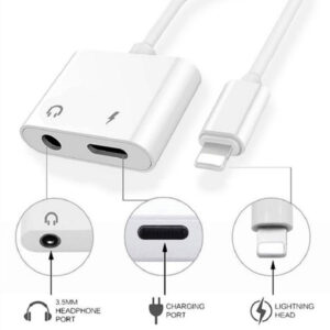 Lightning to 3.5mm audio & charger Adapter